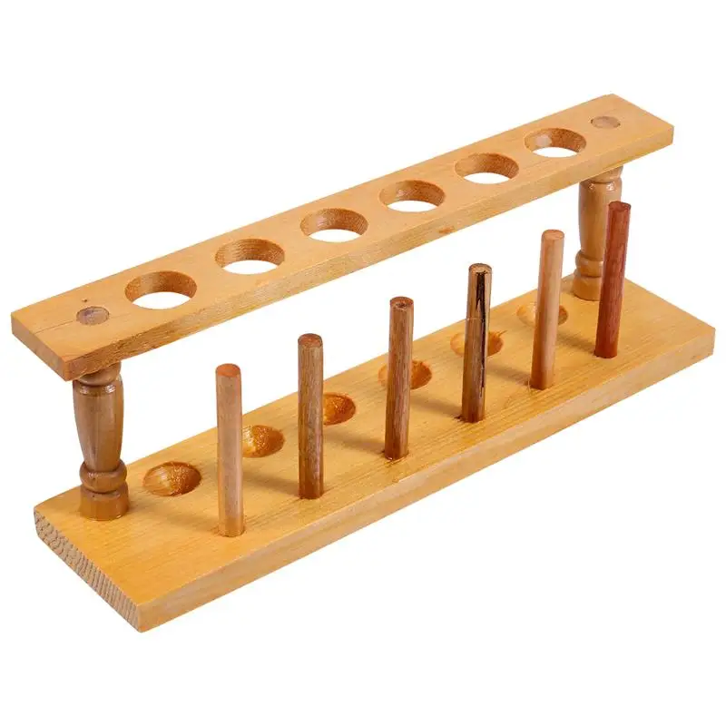 

Wood Test Tube Rack Laboratory Test tube Stand Useful Test Tube Organizer