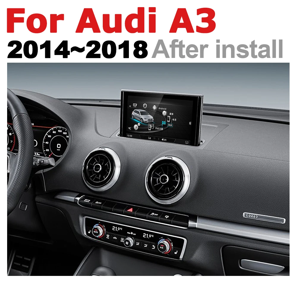 7 дюймовый выдвижной экран HD стерео Android Автомобильный GPS навигатор карта для Audi A3