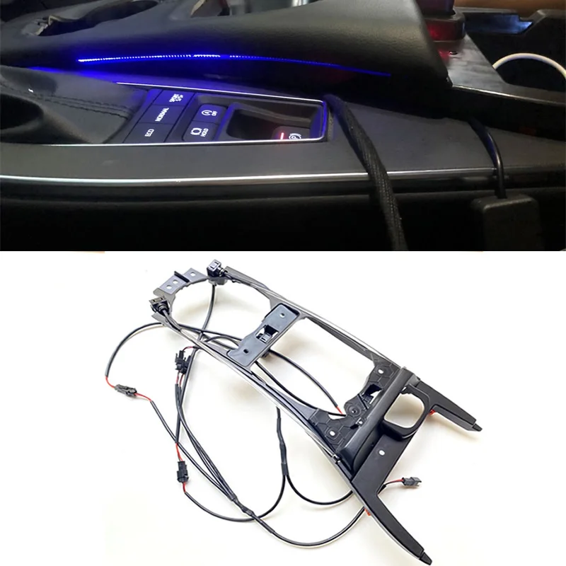 

Ice Blue/64 Colors Water Cup Holder Lamp 4Door Instrument Panel Atmosphere Lamp Decorative Light For Toyota Avalon 2019