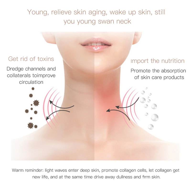 Электрический массажер 4 в 1 с функцией фотона вибрацией и подогревом