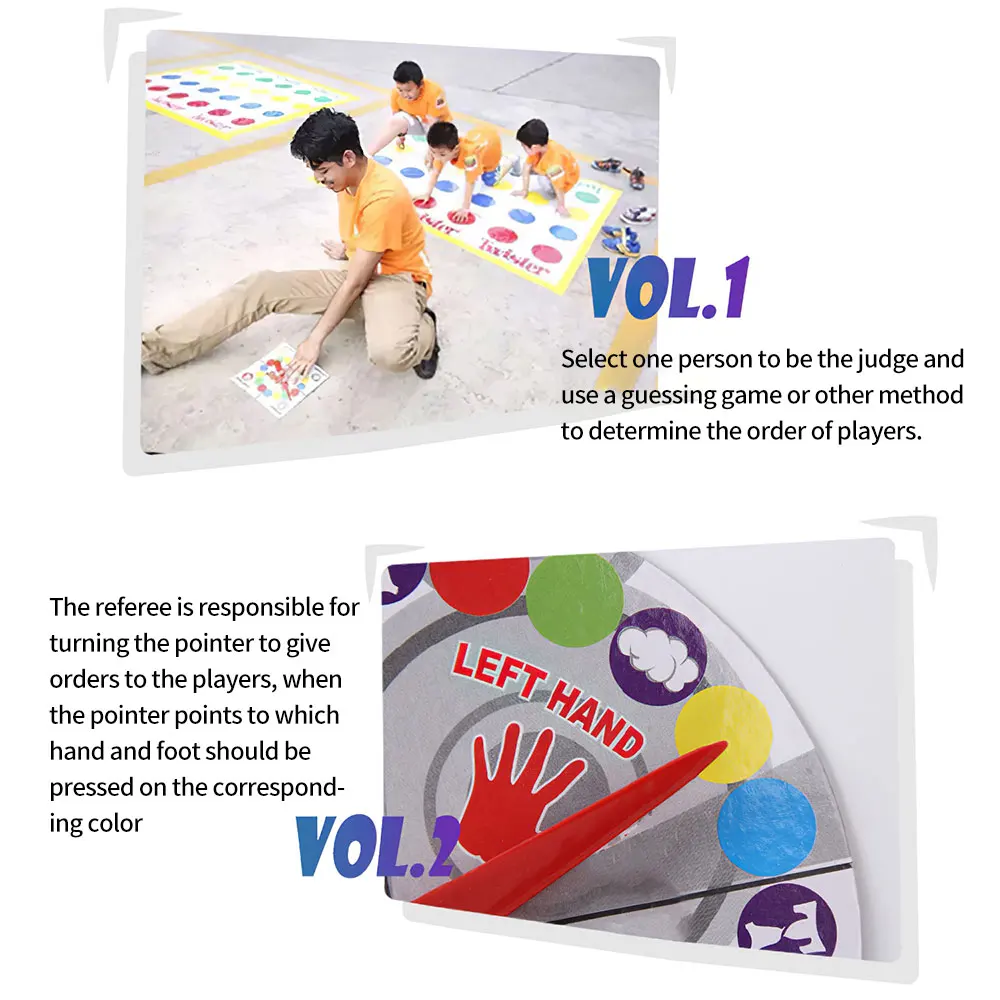 

Parent-Child Board Games Table Game Twist Board Game Outdoor Sport Toy Funny Gift Kids Adult Body Twistering Move Mat Play Mat