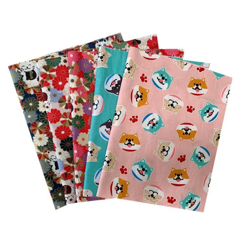 20*25 см практичная ассорти с цветочным принтом Лоскутная DIY хлопчатобумажная