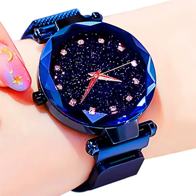 Женские кварцевые часы с браслетом из розового золота сетчатым | Наручные