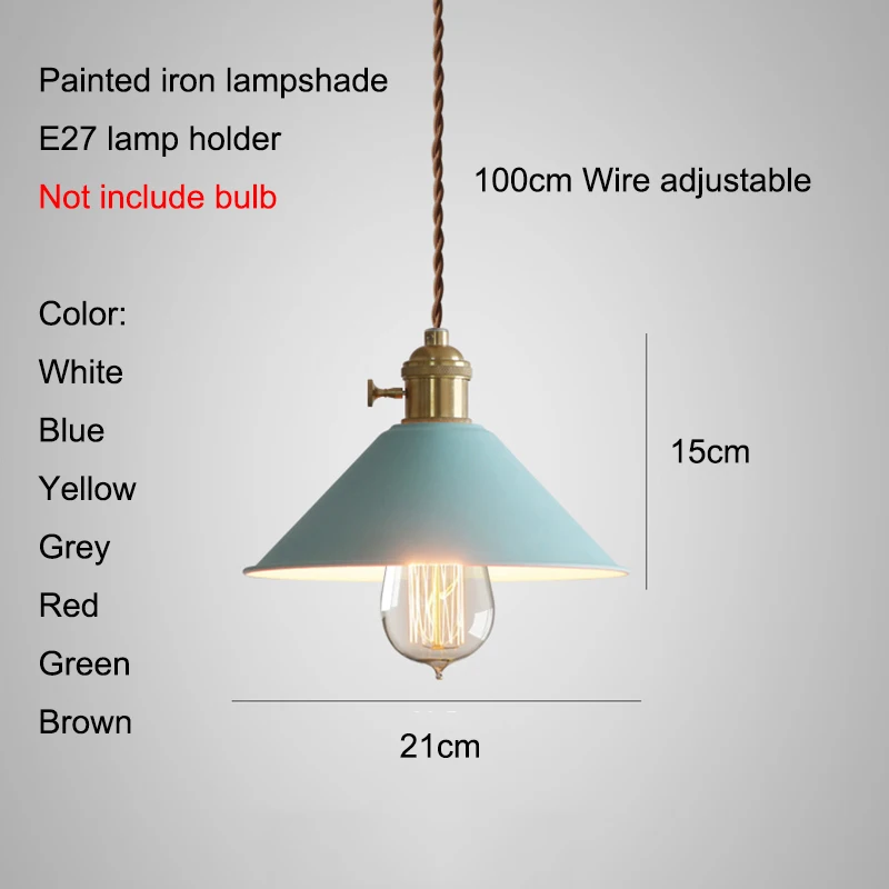 

LED Pendant Lights Modern Pendant Lamp Industrial Hanging Lamp Nordic Vintage Iron Hanging Lights Dining Room Kitchen Bar E27