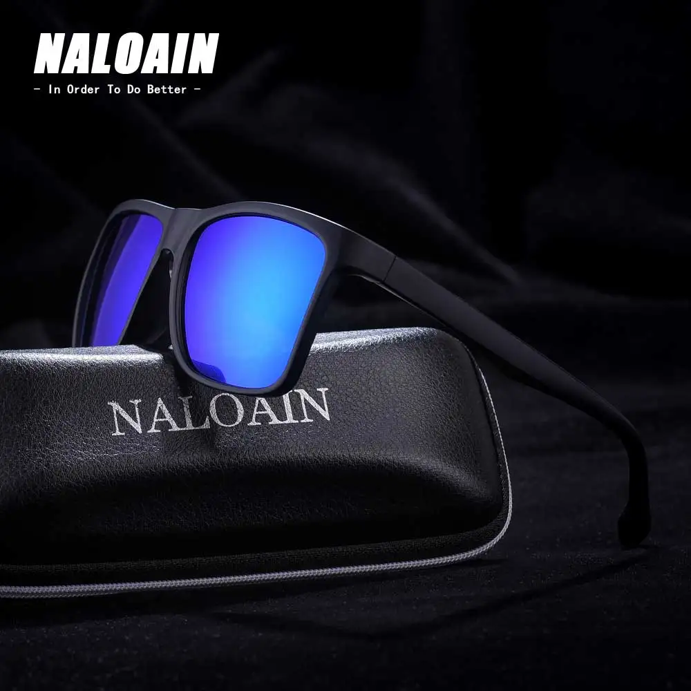 NALOAIN, спортивные солнцезащитные очки, поляризационные линзы, UV400, пластик, титан, TR90, рама, очки для вождения, для мужчин, для рыбалки, на открытом воздухе, высокое качество