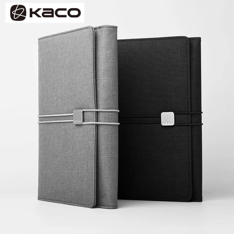 Элитный блокнот Kaco ALio A5 для бизнеса записная книжка совещаний с гелевой ручкой