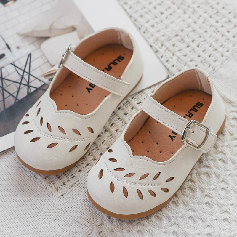 Модные туфли для маленьких девочек балетки на плоской подошве повседневная