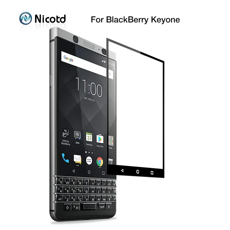 Защитное стекло с полным покрытием для Blackberry Keyone 9H закаленное Key2 защитная пленка