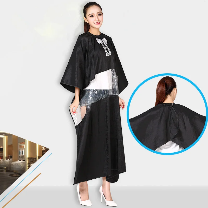 Профессиональная накидка для парикмахерской прозрачная и видимая окрашивания