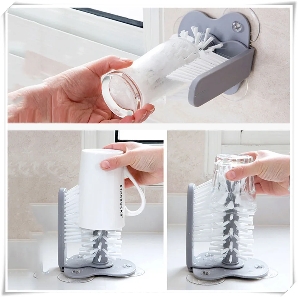 1 шт. щетка для чистки чашек бутылки раковины кухонная вода скруббер вино