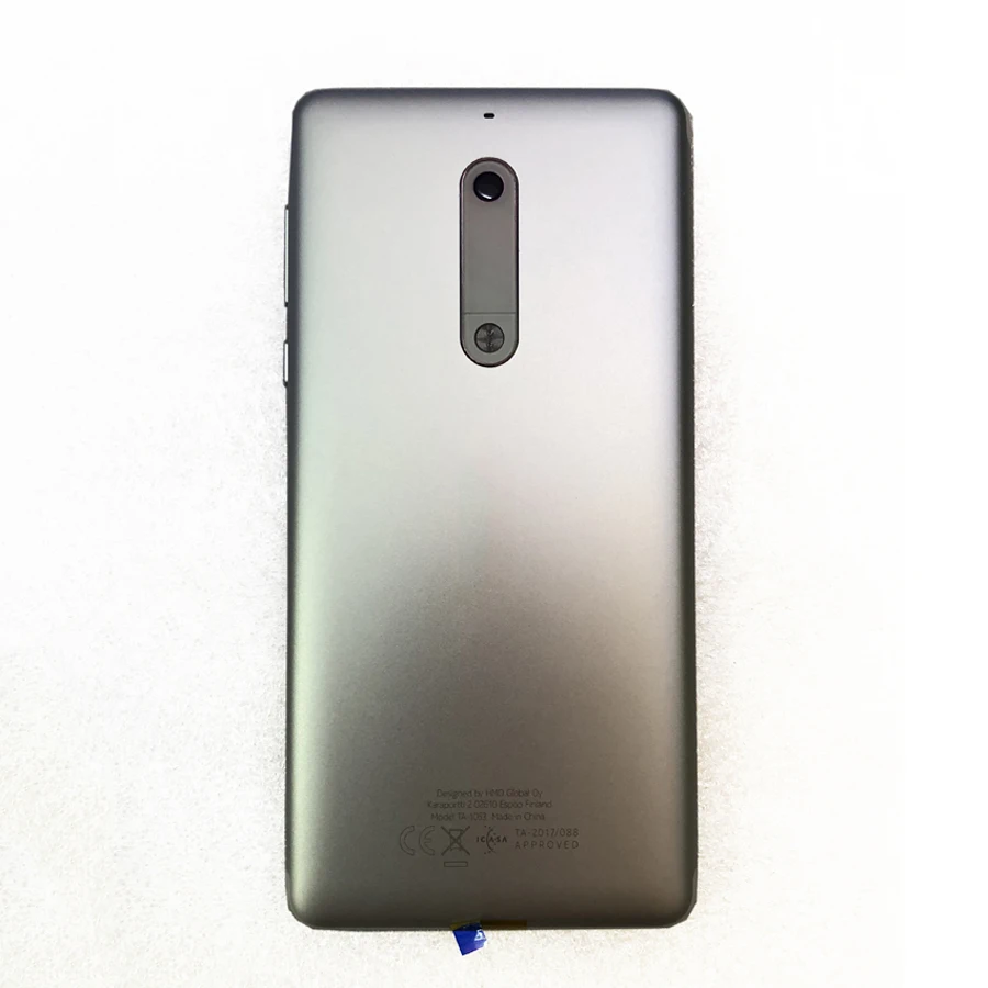 Для Nokia 5 TA-1053 1024 1044 один корпус мобильного телефона ЖК средняя рамка задняя крышка батарейного отсека кнопка регулировки громкости