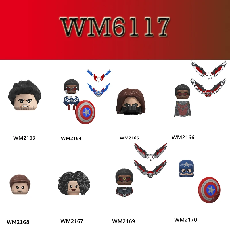 Фигурки героев фильма Сокол WM Block WM6117 аксессуары MOC строительные блоки Обучающие