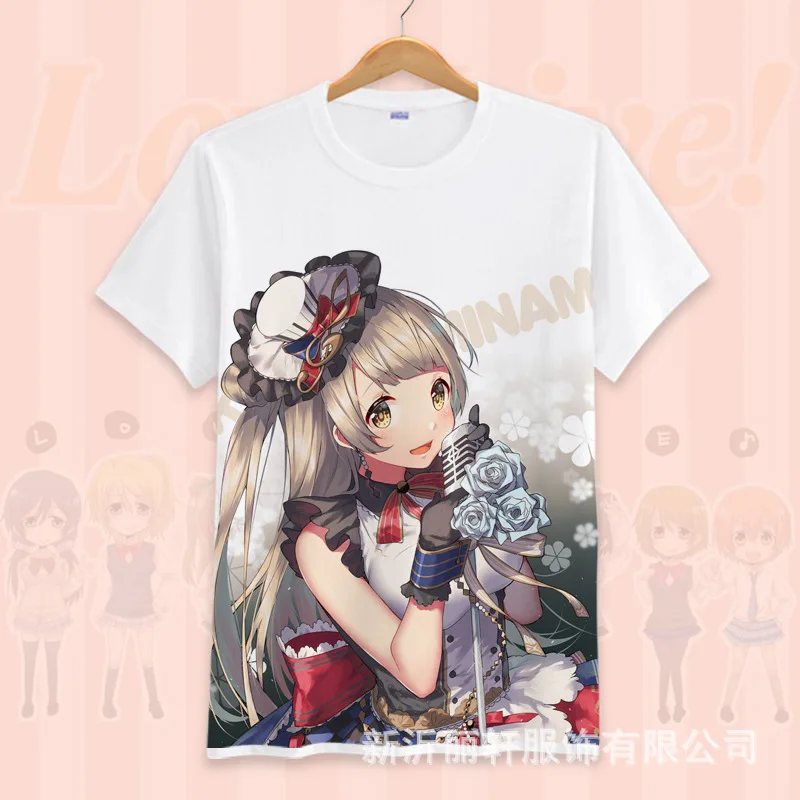 Футболка LoveLive Sunshine для косплея летняя футболка с 3d принтом в стиле японского