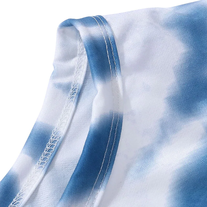 

Women Tie-dye Pullover Long Sleeve Round Neck Sweatshirt Casual Autumn Spring Female Sweatshirt Loose Tops