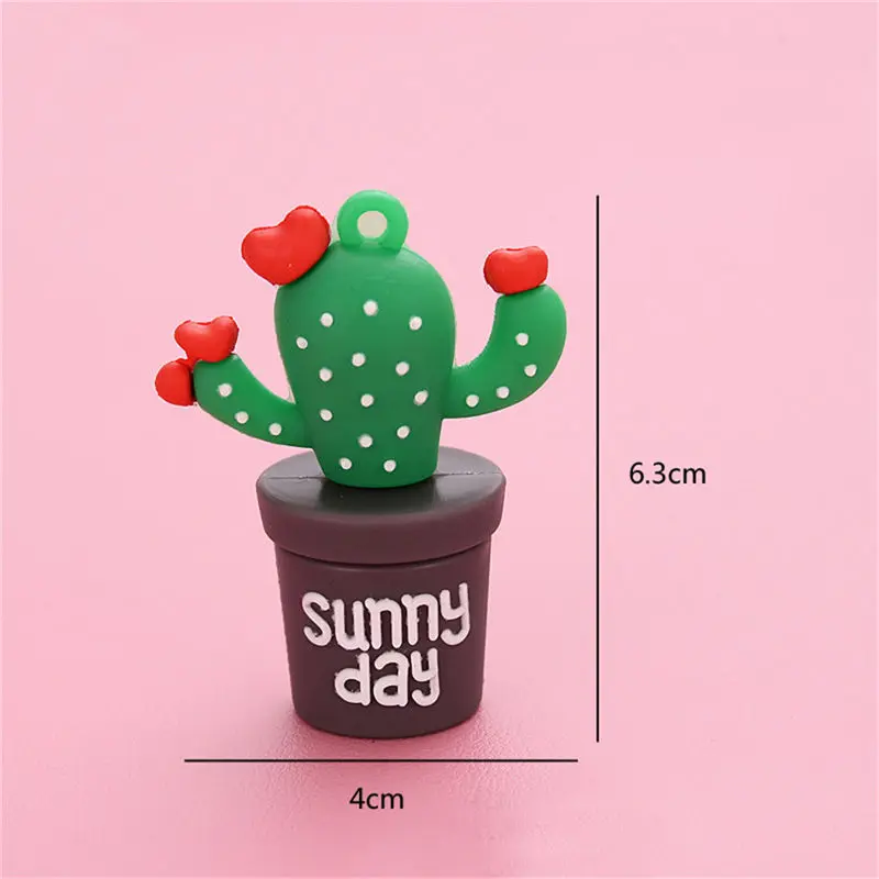 Подвески-кактусы из мягкого ПВХ в горшке подвеска с плодами растений 6 шт. |