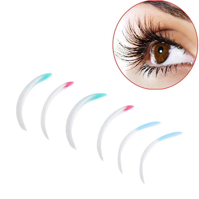 

3pairs Eyelash Perm Silicone Pad Recycling Lashes Rods Shield Lifting 3D Eyelash Curler Eyelashes Extention Makeup Tool