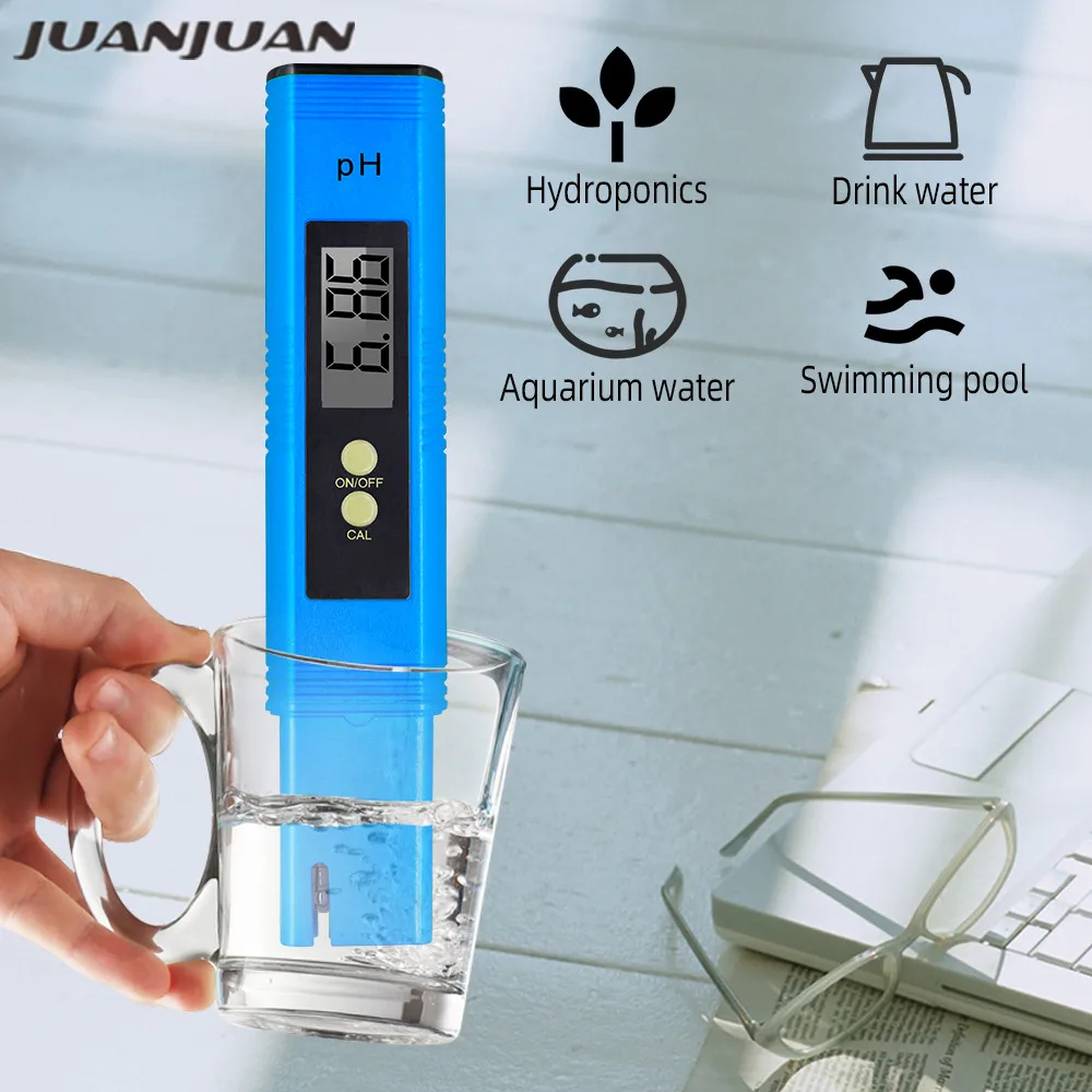 Dhl/fedex 100 шт./лот Карманный измеритель PH воды цифровая точность 0 01 автоматический