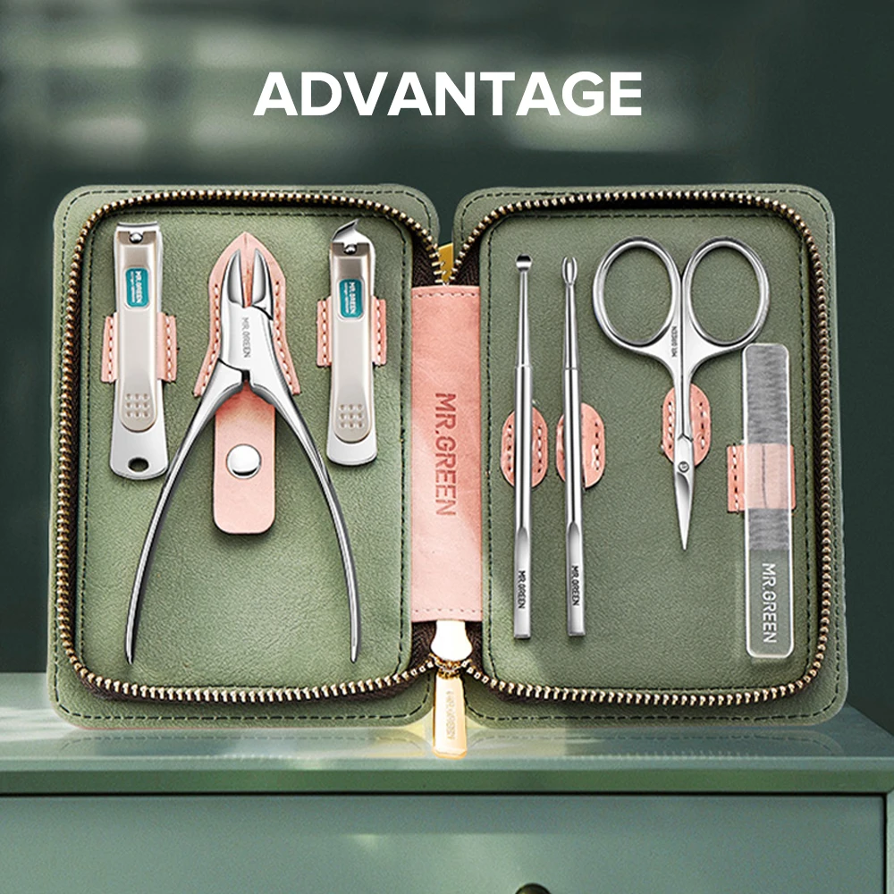 Набор ножниц MR.GREEN для маникюра и педикюра из нержавеющей стали 7 шт. | Красота