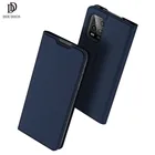 Для Xiaomi Mi 10 Lite DUX DUCIS чехол-портмоне из кожи с откидной Чехол для Xiaomi Mi 10 Молодежные 5G чехол со слотами для карт и аксессуары