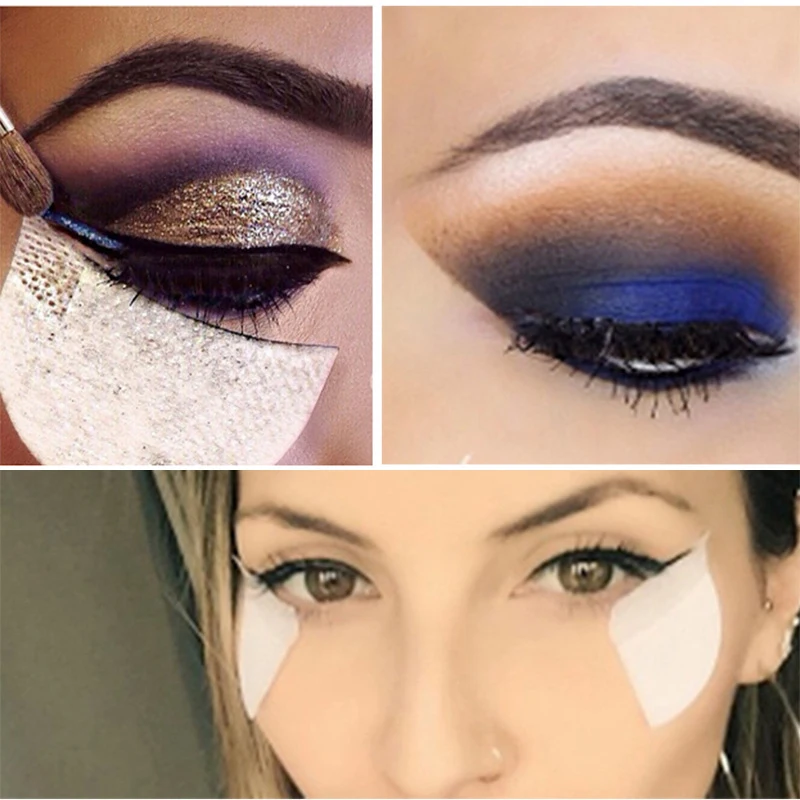 GAM-BELLE Beauty 100pcs Eyeshadow Shield Under Eye Patches Disposable Shadow Protector Stickers Pads Eyes Makeup Application | Красота и