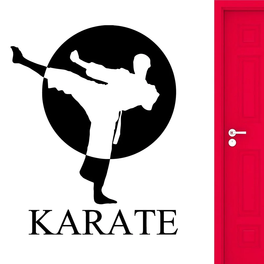 Каратэ Наклейка на стену для гостиной спортивных боевых искусств бойцов
