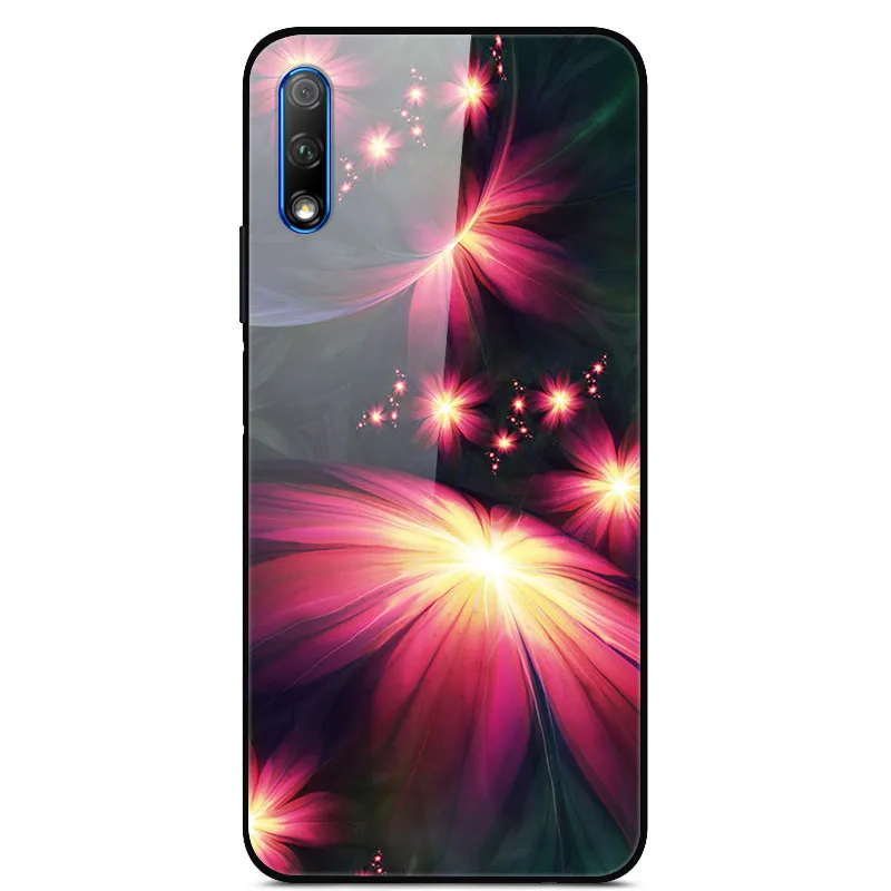 Роскошный чехол для huawei Honor 9X, чехол из закаленного стекла, силиконовый чехол для телефона huawei Honor 9X X9 9 X, чехол s для Honor 9X - Цвет: 08