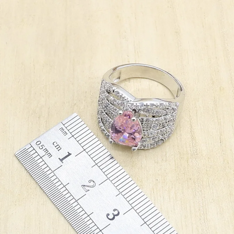 Комплект из колье серёг кольца и браслета серебра 925 пробы | Украшения аксессуары