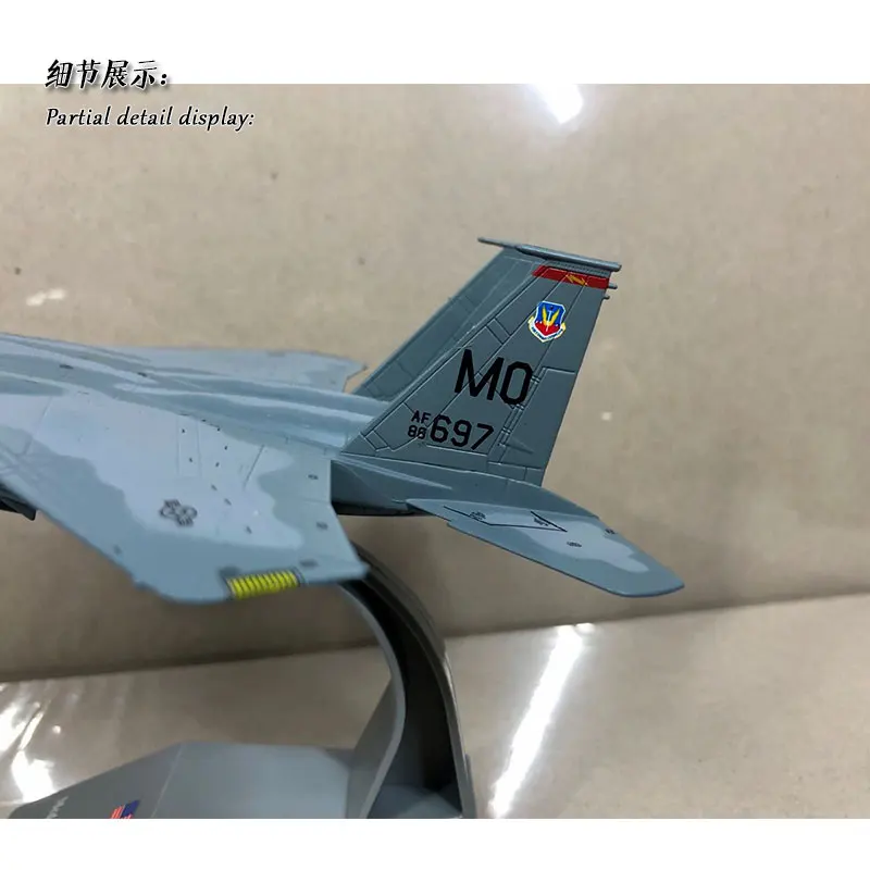 AMER 1/100 масштаб военная модель игрушки USAF F-15A F15 Истребитель Eagle литой металлический самолет модель игрушки для сбора/подарка