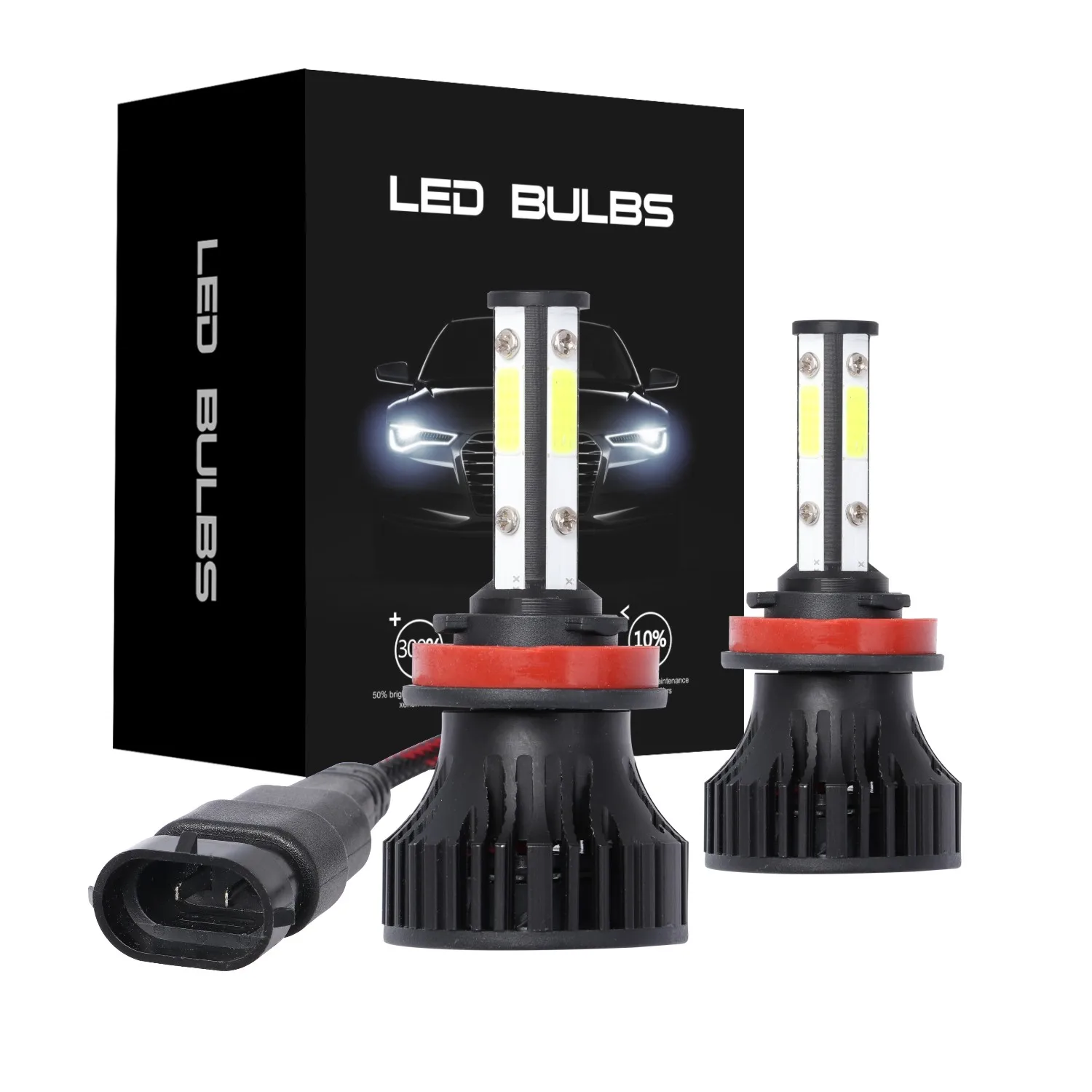 

2pcs 20000Lm 80W H4 H13 9008 9004 9007 Hi/Lo Beam H7 9005/HB3 9006/HB4 H11 H8 Auto Led Headlight 6500K White Car Lights 12V