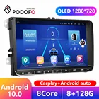 Автомагнитола Podofo DSP, стерео-система на Android, с GPS Навигатором, RDS, для Passat Golf MK5 MK6 T5 EOS POLO Tour, типоразмер 2 Din