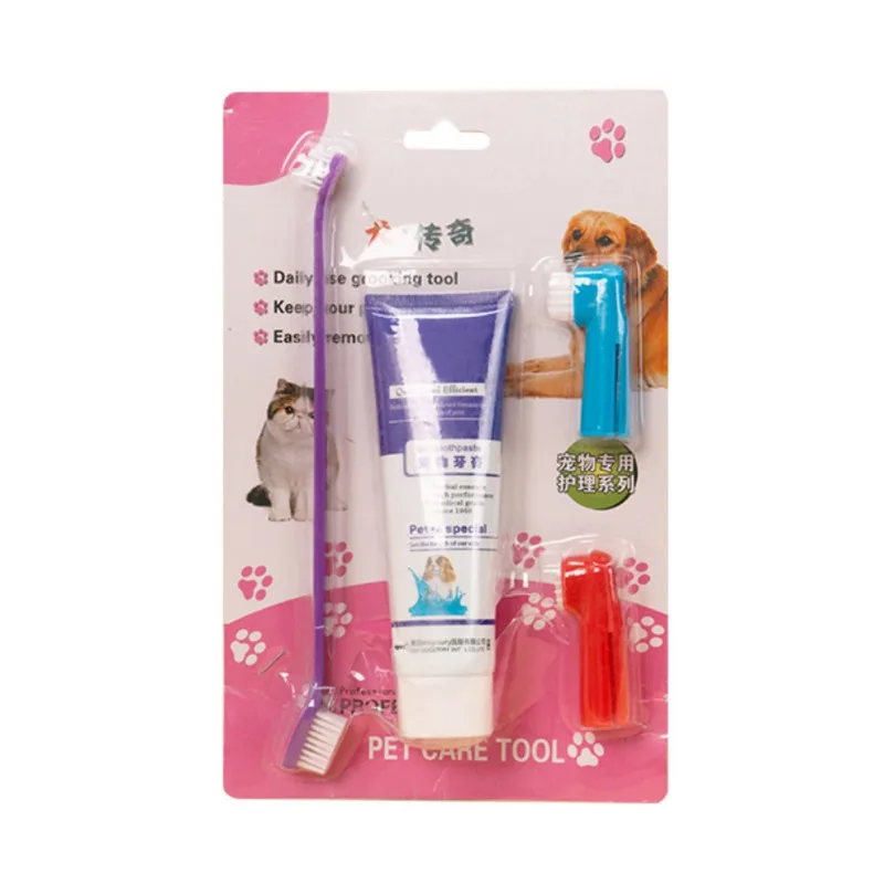 Pet собачья зубная паста щетка набор для домашних животных уход за полостью рта