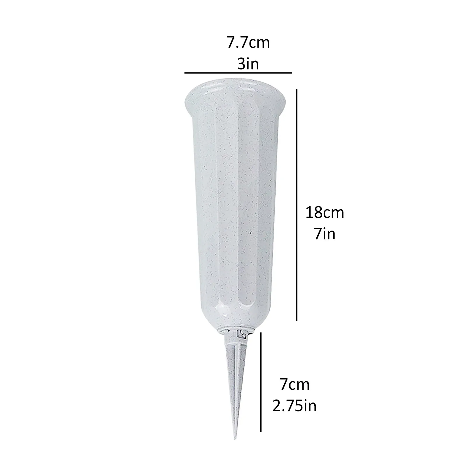 

25# Grave Cone Vase Creative Cemetery Flower Arrangement Container Lawn Vase Layout Props Cone Shaped Cemetery Memorial Supply