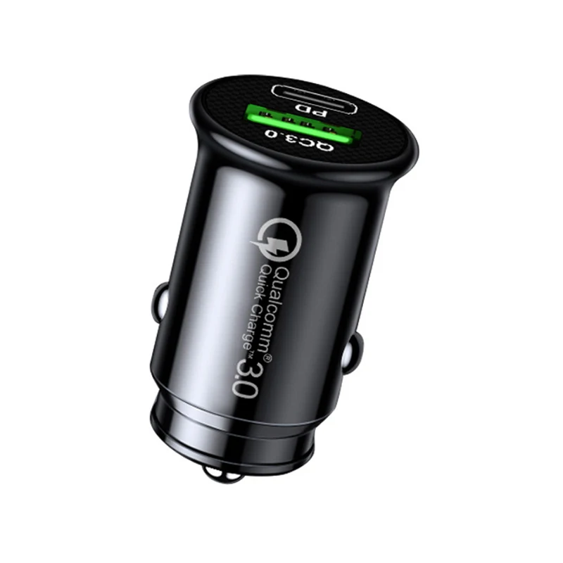 Компактное автомобильное умное зарядное устройство с двумя USB-портами 48 Вт |