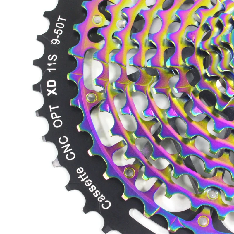 MTB 11 скоростная кассета 9-50T XD радужная горный велосипедный маховик прочный