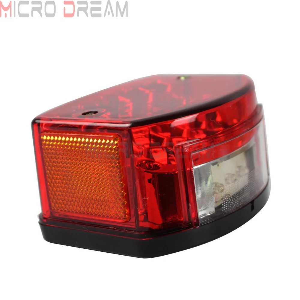 Задсветильник для мотоцикла красный светодиодный задсветильник онарь номерного