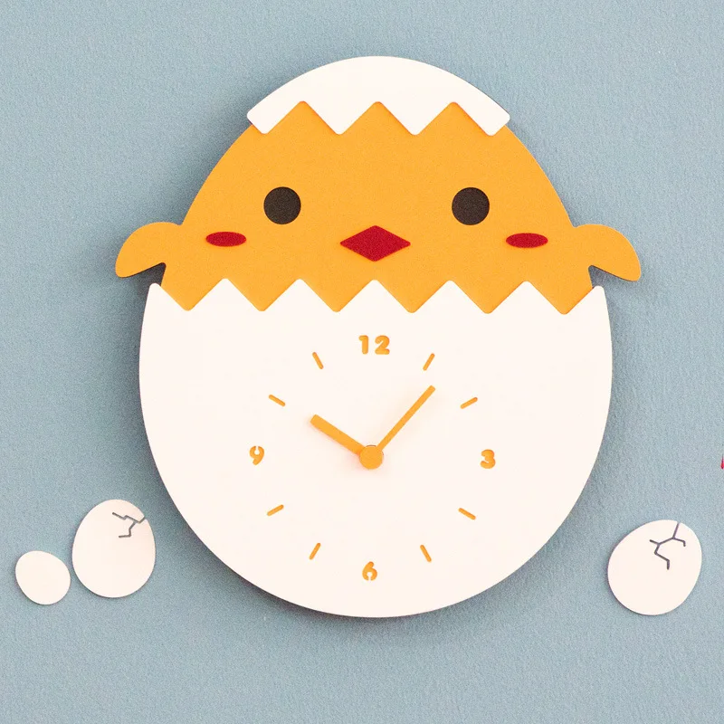 

Silent Creative Wall Clock Cartoon Children's Room Wall Charts Living Room Home Modern Minimalist Wall Clock 6W473