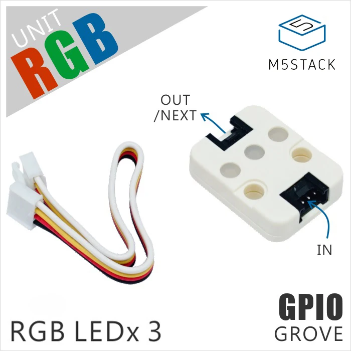 M5Stack официальный RGB светодиодный блок SK6812 Arduino Программы Движения светильник Lego |