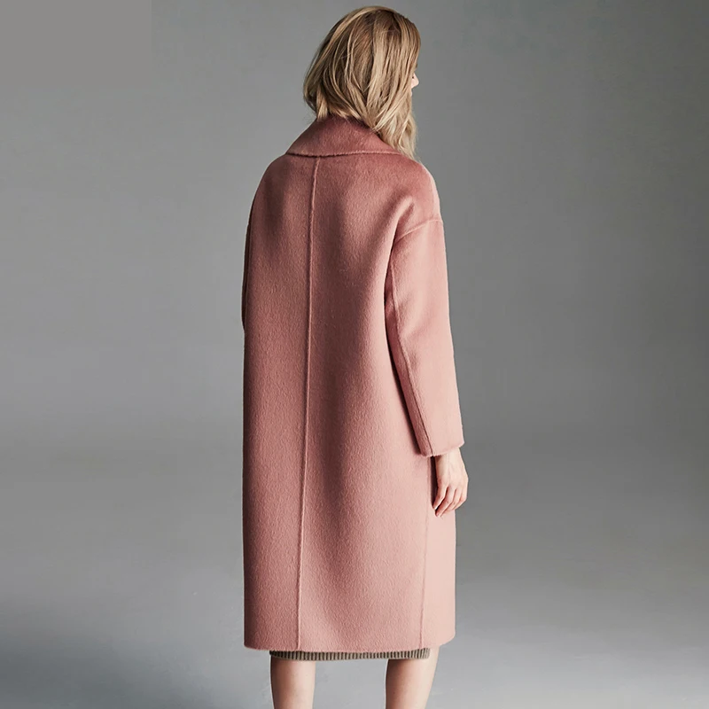 Осенне зимнее пальто женская одежда 2021 10% альпака 90% шерстяная куртка корейское