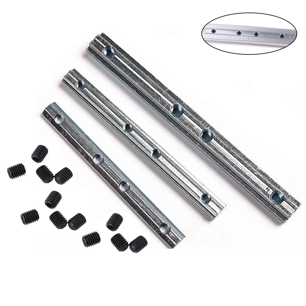 

4pcs Link Connector Joint Aluminum Profile Length Extension Zinc Plated Fastener with Screws for 3030 Slot 8mm Aluminum Profile