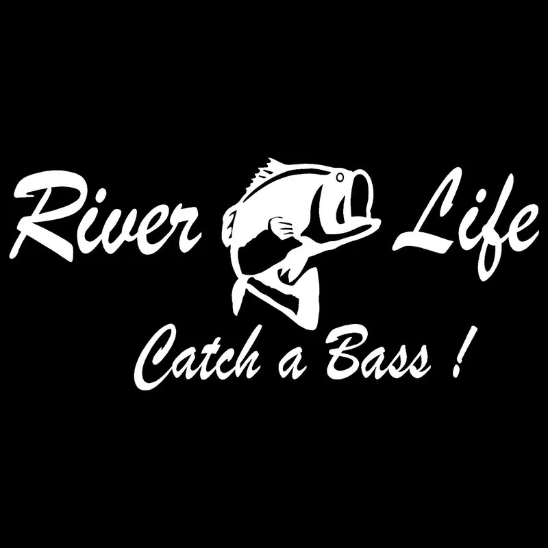 Речной жизни поймать бас для Авто/бампер/окно виниловая наклейка наклейки DIY