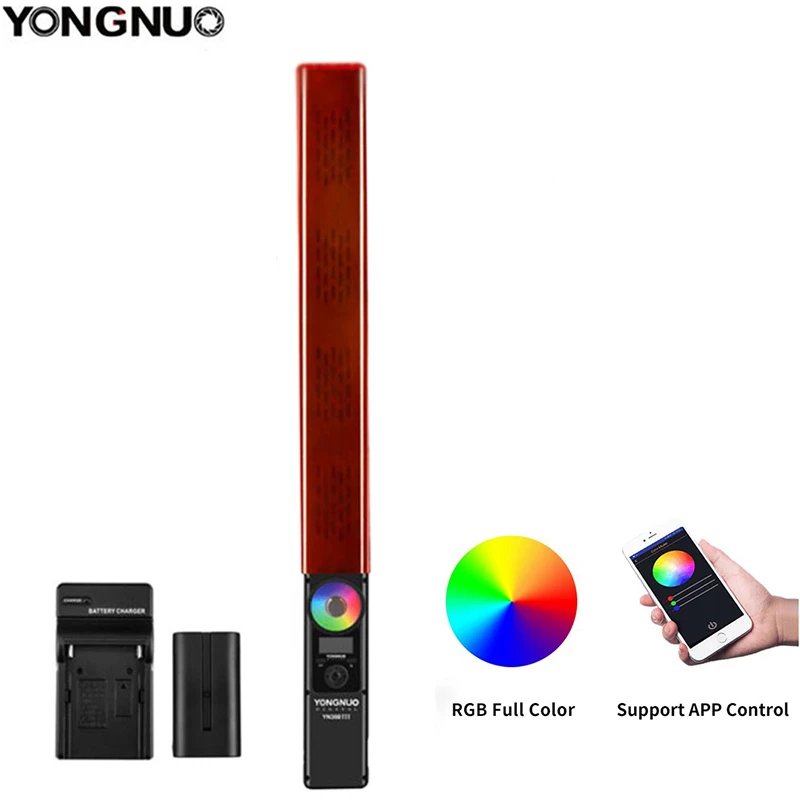 YONGNUO YN360 III YN360III ручной светодиодный свет для видеосъемки с сенсорным регулировкой Bi-colo 3200k до 5500k RGB цветовая температура с пультом дистанционного управления - Цвет: YN360III Battery KIT