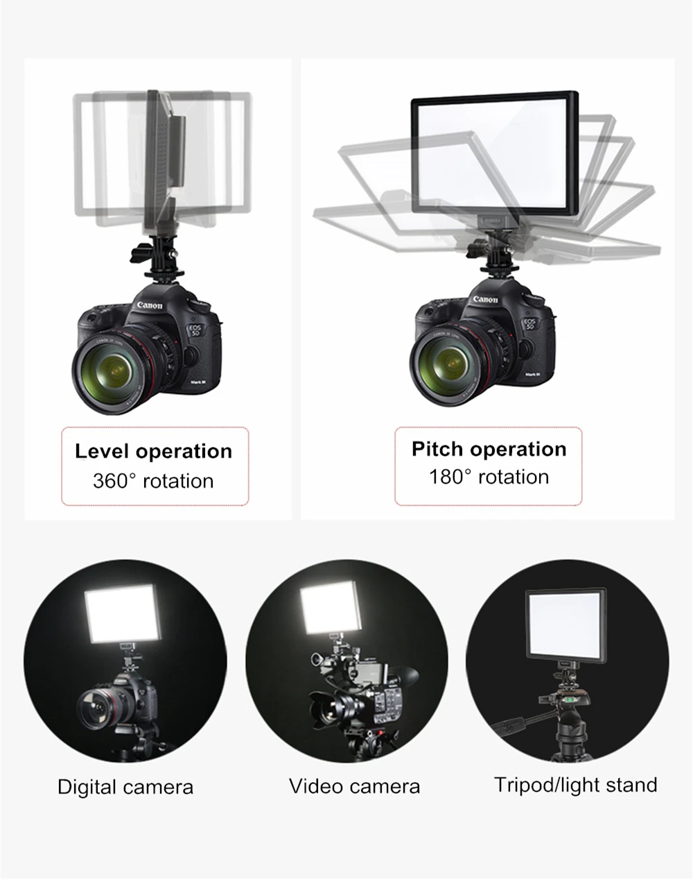 Viltrox L116T камера светодиодный светильник видео ЖК-дисплей двухцветный и Диммируемый тонкий DSLR+ адаптер питания переменного тока для Canon Nikon DV видеокамеры