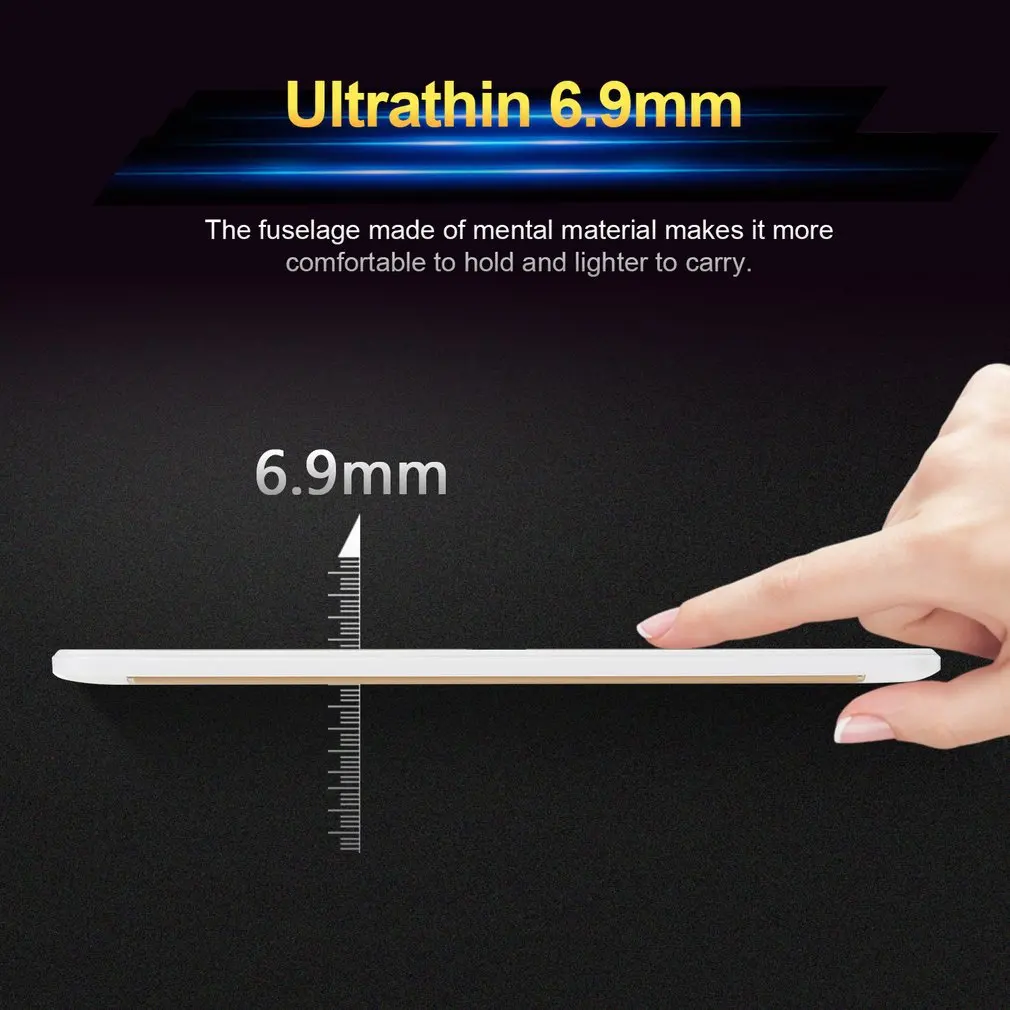 

KT107 Round Hole Tablet 10.1 Inch HD Large Screen Android 8.10 Version Fashion Portable Tablet 1GB+16GB White Tablet
