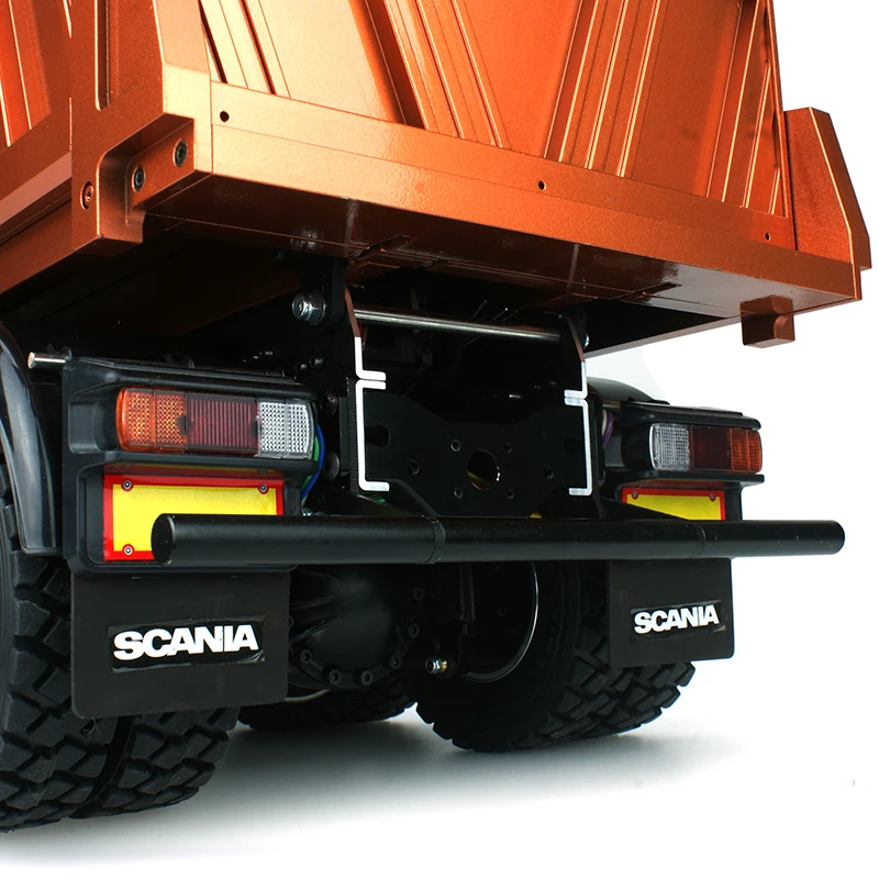 1/14 RC металлический LESU Scania 8x8 гидравлический самосвал блокировка