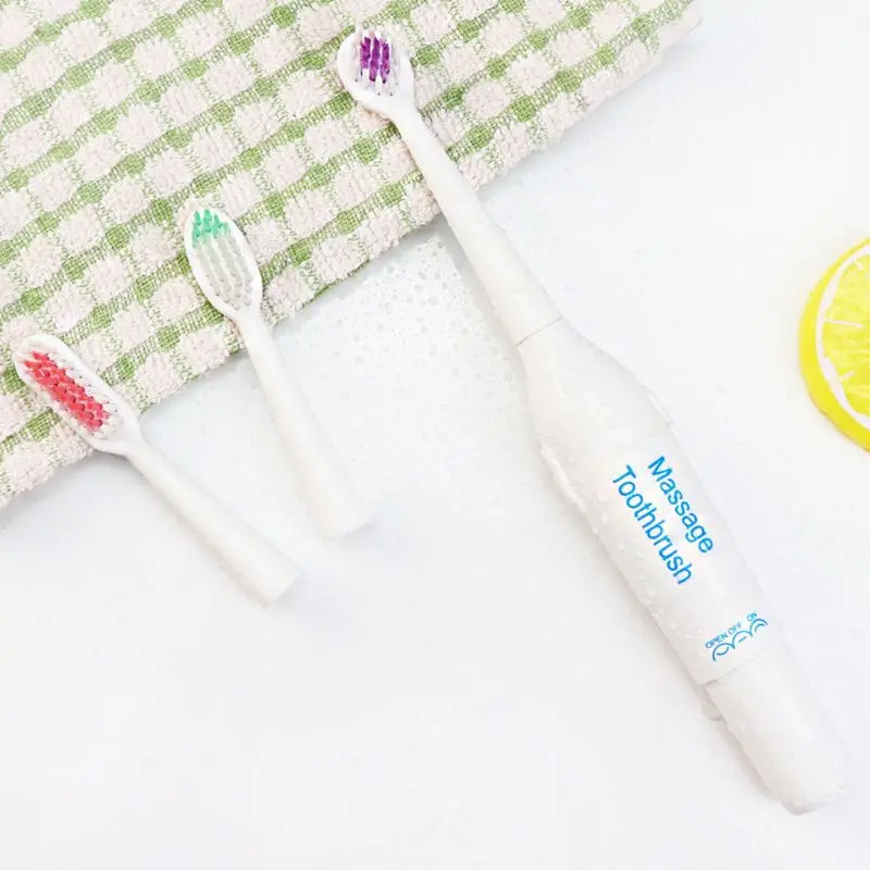 Электрическая массажная зубная щетка для взрослых 3 головки сменная с