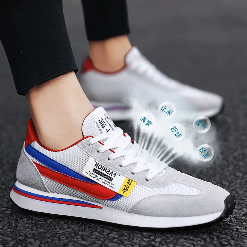 2020 мужская повседневная обувь Кружевная на плоской подошве Модная для папы