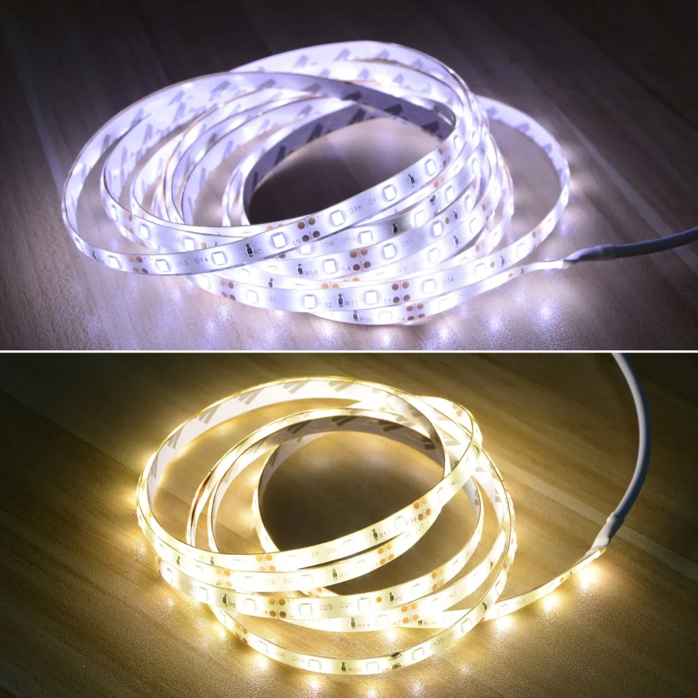 Wireless PIR Motion Sensor LED Strip Waterproof Night Light Under Bed lamp For Home Closet Wardrobe Cabinet US EU Power adapter | Лампы и