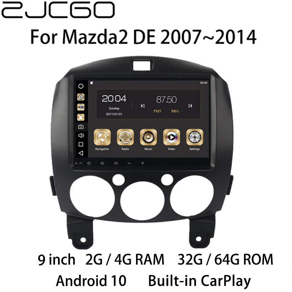 

Car Multimedia Player Stereo GPS DVD Radio Navigation Android Screen for Mazda 2 DE 2007 2008 2009 2010 2011 2012 2013 2014