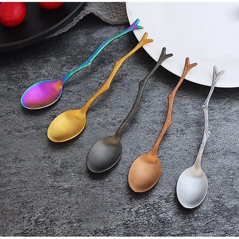 1 шт. креативные вилки и в форме ветвей из нержавеющей стали|Столовые сервизы| |