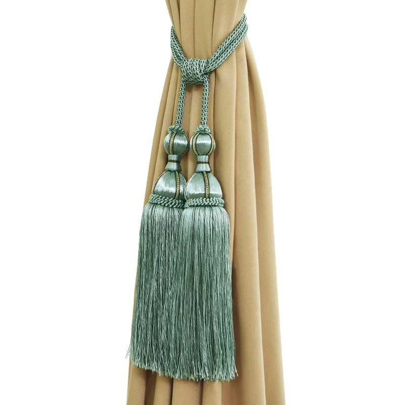 

Curtain Bandage European-Style Curtain Rope Strap Tassel Hanging Ball Hook Curtain Tieback Strap Ribbon Ribbon Accessories